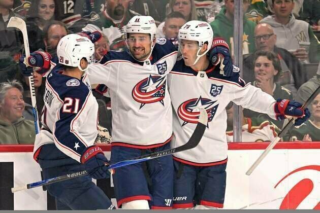 Blue Jackets F Miles Wood to miss at least a week after high stick to face