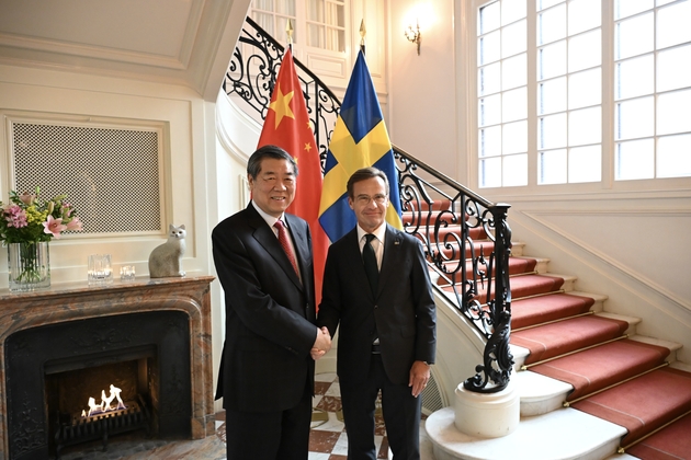 SWEDEN-STOCKHOLM-CHINA-HE LIFENG-SWEDISH PM-MEETING