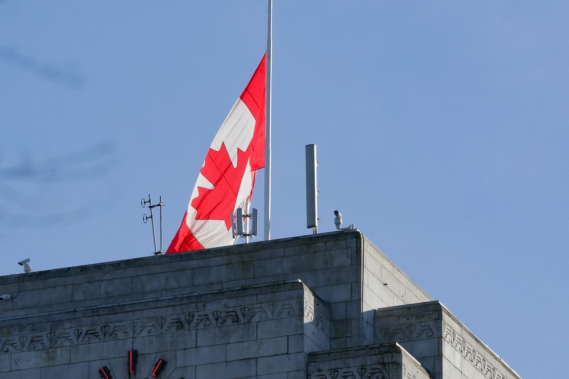 CANADA-VANCOUVER-MASS SHOOTING-FLAGS-HALF-MAST