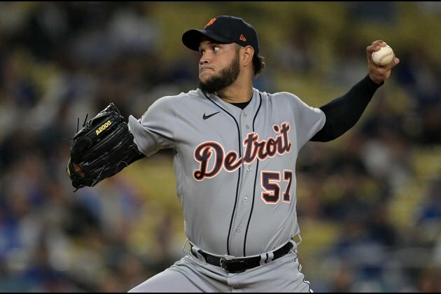 Tigers LHP Eduardo Rodriguez exits with apparent injury