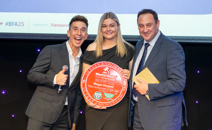 Megan Dowson wins Mart's the Heart New Auctioneer Award