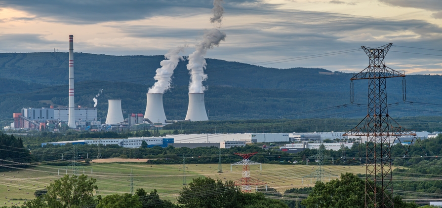 View of the Prunéřov coal-fired power station