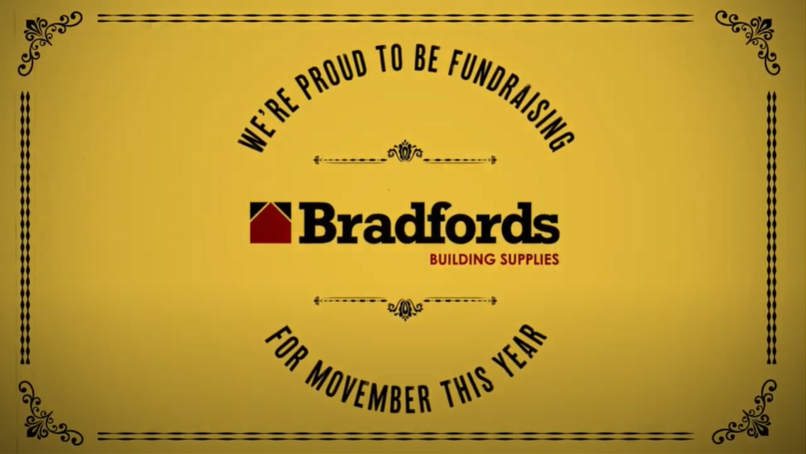 "Look after your bros this Movember, " says Bradfords