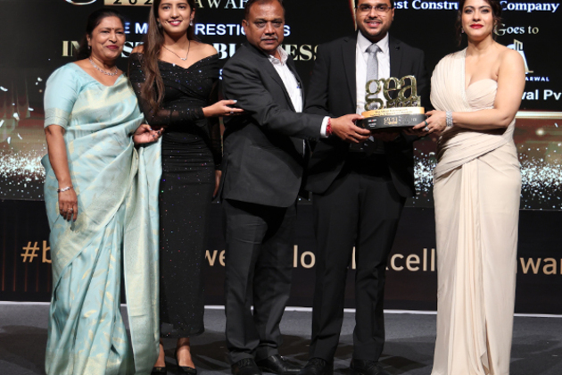 Sanjay Agarwal Pvt. Ltd. Wins Best Construction Company in North India at Brand Empower's GEA 2025 with Kajol Devgan