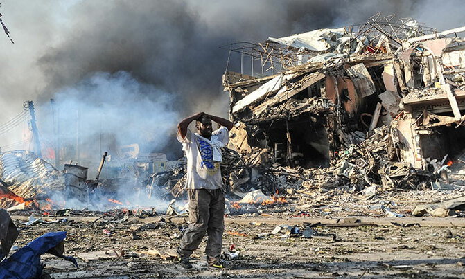 Somali president vows war on Al-Shabaab after devastating bomb Somali president vows war on Al-Shabaab after devastating bomb