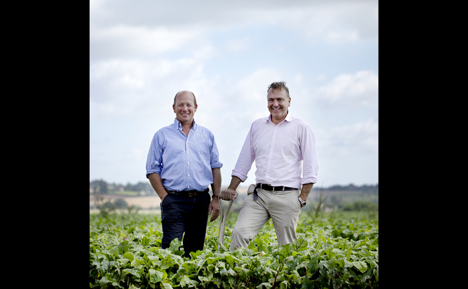 Two Farmers hand-cooked crisps founders Mark Green and Sean Mason (Two Farmers).