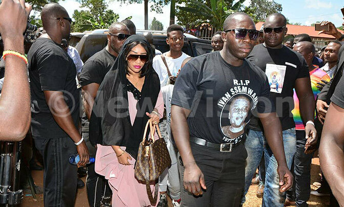 Zari heavily guarded at Ssemwanga's burial Zari heavily guarded at Ssemwanga's burial