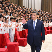 CHINA-GUANGZHOU-XI JINPING-NATIONAL HONOREES IN SPORTS-MEETING (CN)
