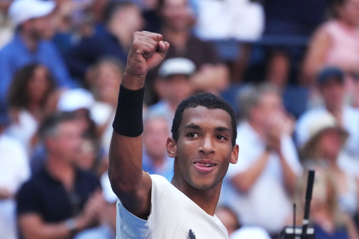 (SP)U.S.-NEW YORK-TENNIS-US OPEN-MEN'S SINGLES-AUGER-ALIASSIME VS DE MINAUR