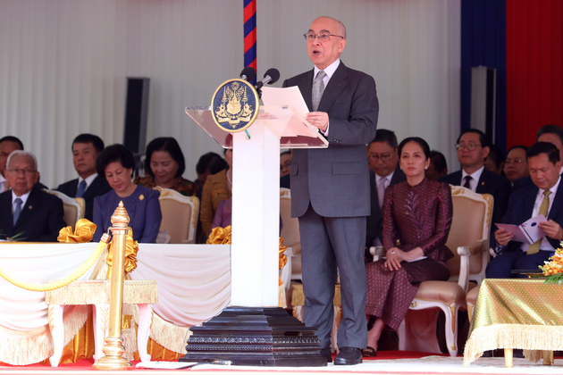 CAMBODIA-PHNOM PENH-KING-PM-PRAISE