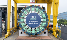 The first of three TBMs that will be used on the South Road infrastructure development beginning its journey from China to Adelaide, Australia 