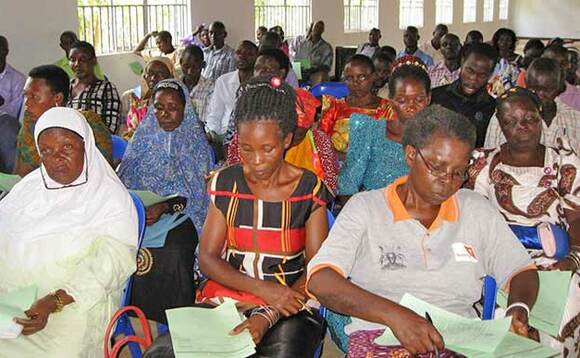 Abamu ku bakulembeze b'e Kasawo abeetabye mu lukungaana. Abamu ku bakulembeze b'e Kasawo abeetabye mu lukungaana.