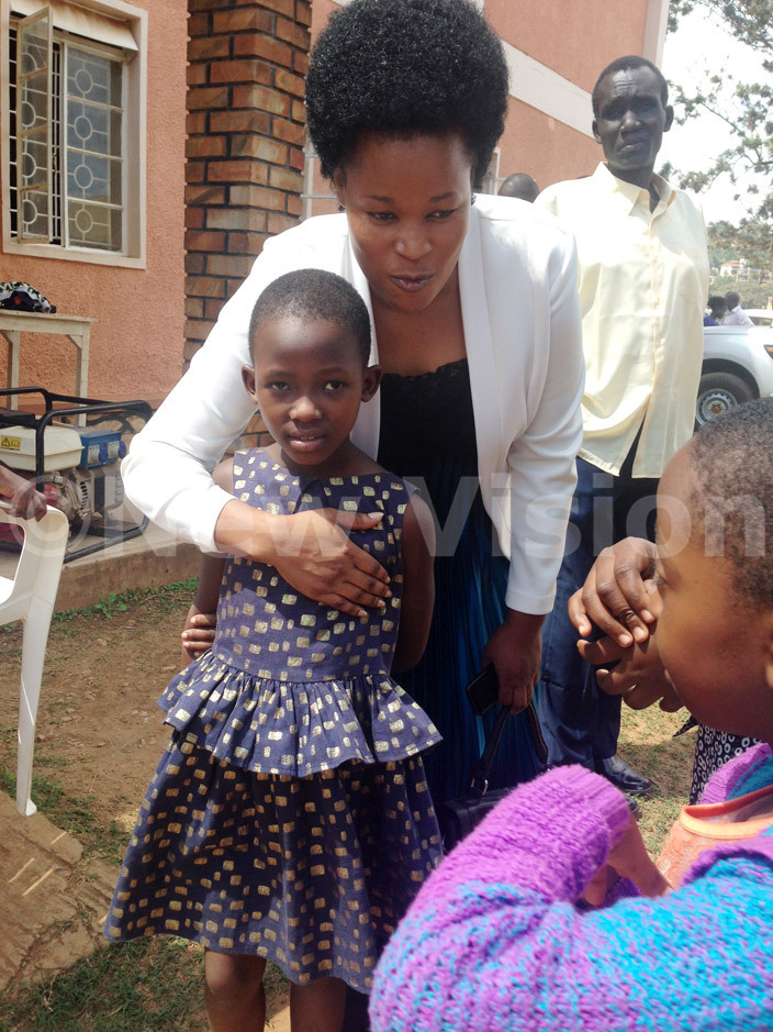  inister idah antaba interacting with children after the church service 