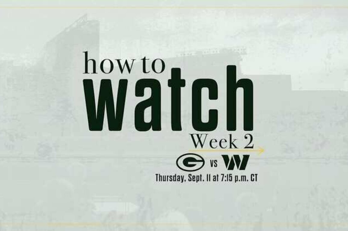 Packers vs. Commanders | How to watch, stream & listen | Week 2