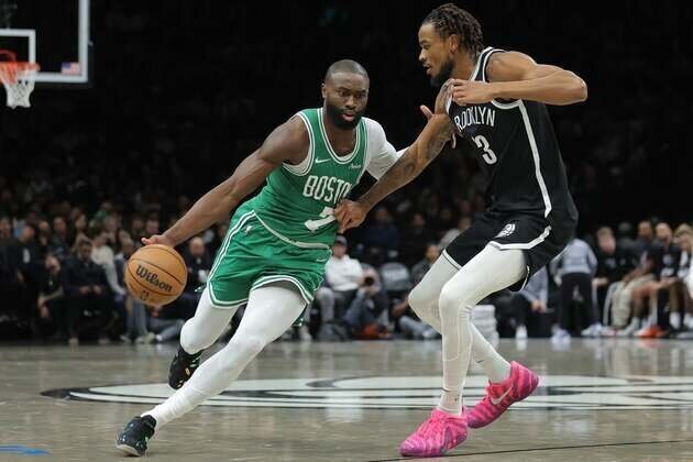 Celtics own customary Atlantic Division lead as they visit Nets