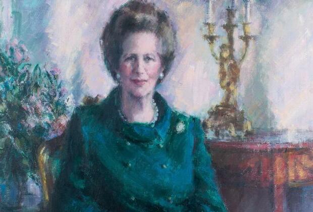 The art of power...Margaret Thatcher&#39;s favourite painting of herself is sold for 42,000