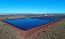 Lined ponds at Beyondie.