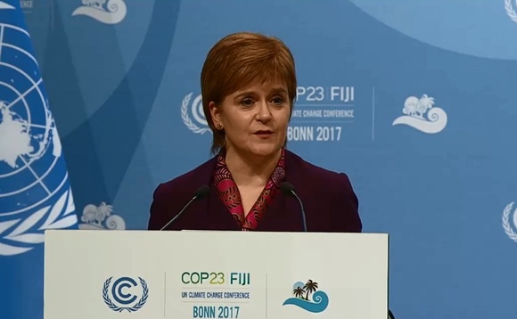 Nicola Sturgeon speaking at COP23 | Credit: UN