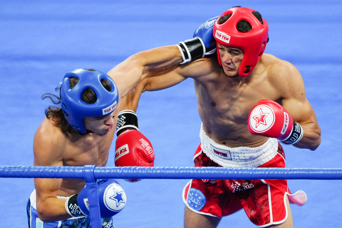 (SP)CHINA-CHENGDU-THE WORLD GAMES 2025-KICKBOXING-MEN'S K1 -63.5KG-SEMIFINALS (CN)