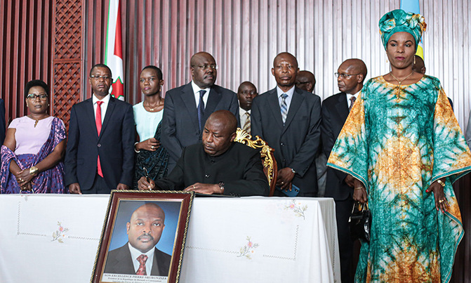 Burundi's new president Ndayishimiye to be sworn in Thursday Burundi's new president Ndayishimiye to be sworn in Thursday