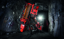 A Barminco production drill underground at Regis Resources’ Duketon mine