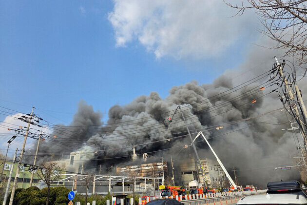 11 people killed at car parts plant fire in Korea's Daejeon