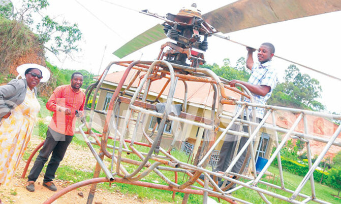 Bushenyi men build helicopter Bushenyi men build helicopter