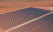 Aggreko solar array at a mine site in Western Australia.