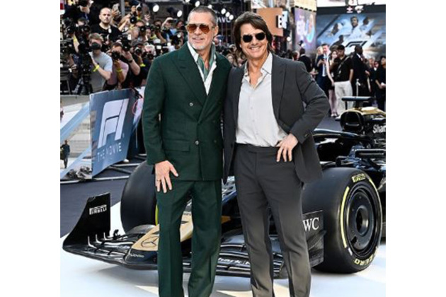 Tom Cruise, Brad Pitt reunite at 'F1' premiere in London, fans call it "legendary moment"