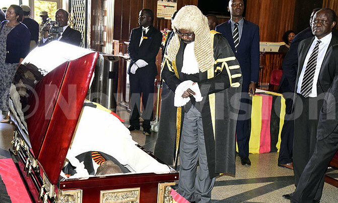 Wacha Olwol's body lies in state at Parliament Wacha Olwol's body lies in state at Parliament