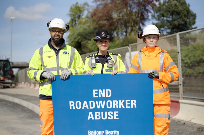 Balfour's End Roadworker Abuse campaign gathers national media traction 
