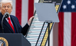 US President Donald Trump announces his reciprocal tariff plan on April 2, 2025