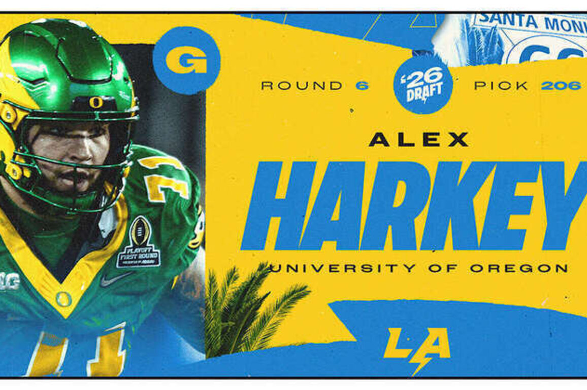 Chargers Select Guard Alex Harkey in Round 6 of 2026 NFL Draft