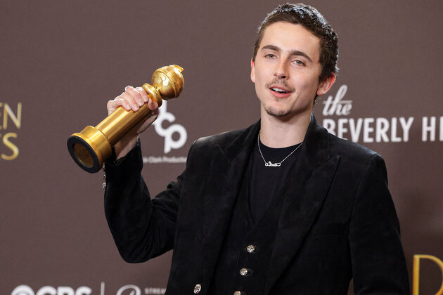 Timothee Chalamet shares behind-the-scenes moments after Golden Globe win