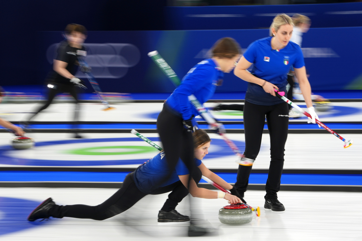 (MICO2026)ITALY-CORTINA D'AMPEZZO-OLYMPIC WINTER GAMES-CURLING-WOMEN-ROUND ROBIN-ITA VS SUI