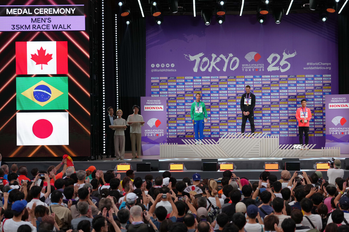 (SP)JAPAN-TOKYO-ATHLETICS-WORLD ATHLETICS CHAMPIONSHIPS-MEN'S 35KM RACE WALK