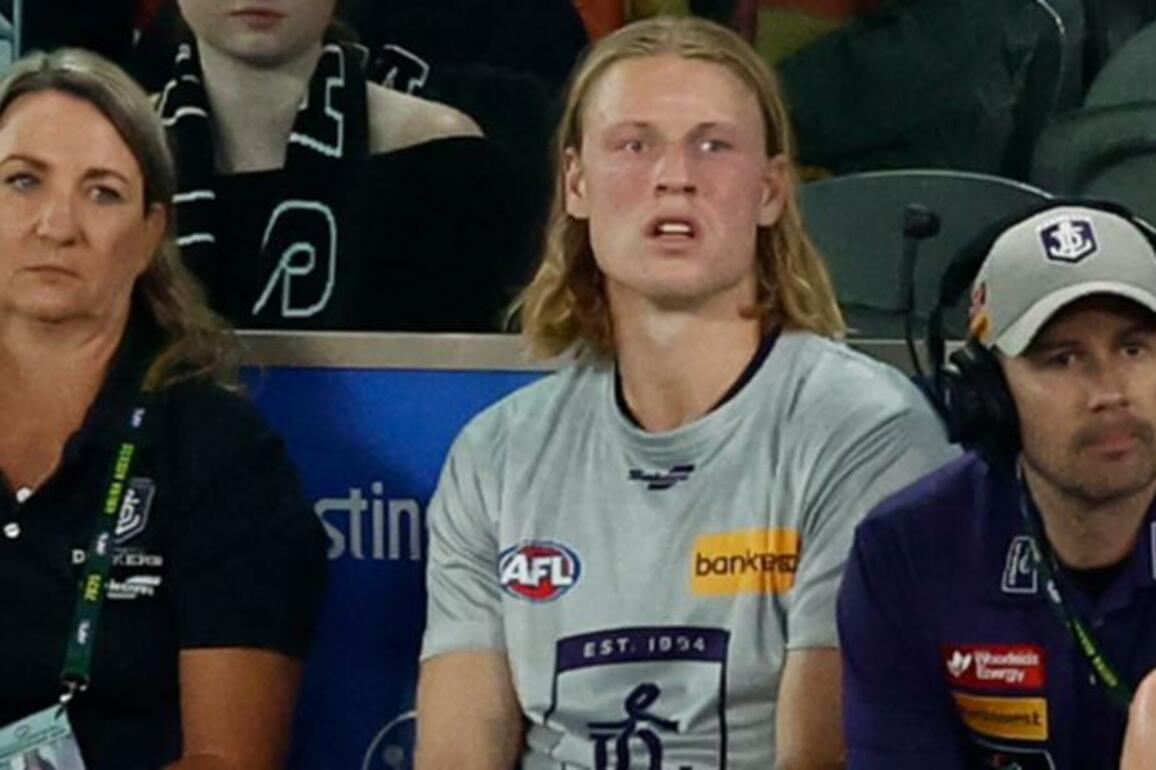 I wanted to cry for him- Caleb Serong on hamstrung teammate Hayden Young as Docker awaits prognosis