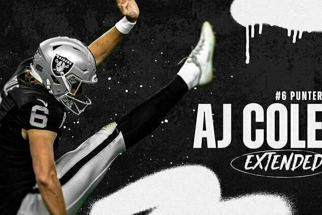 Raiders sign P AJ Cole to multi-year extension