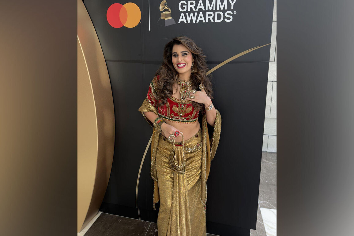 Sri Krishna, Vrindavan & Couture: Inside Aarti Khetarpal's Grammy Look