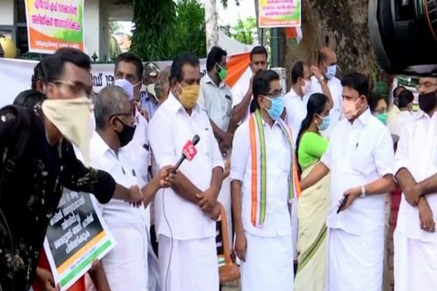 On 4th anniversary of LDF govt, Kerala opposition stages protest