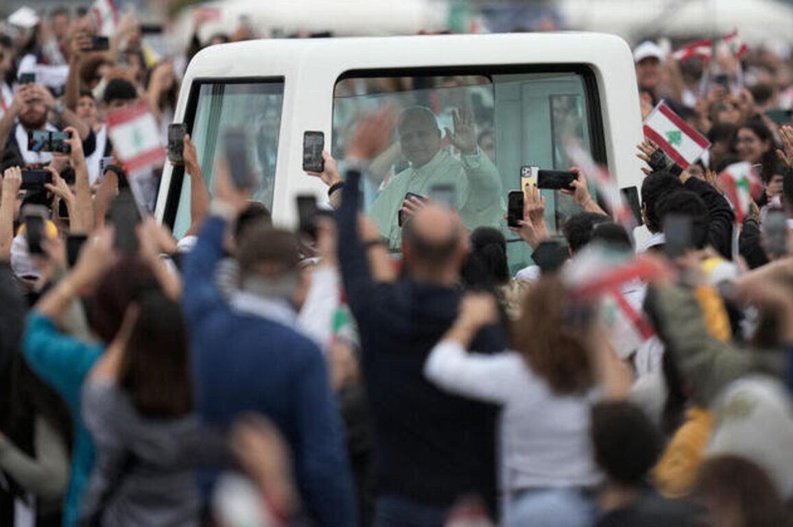 Pope Leo holds mass for 150,000 worshippers at Beirut port blast site