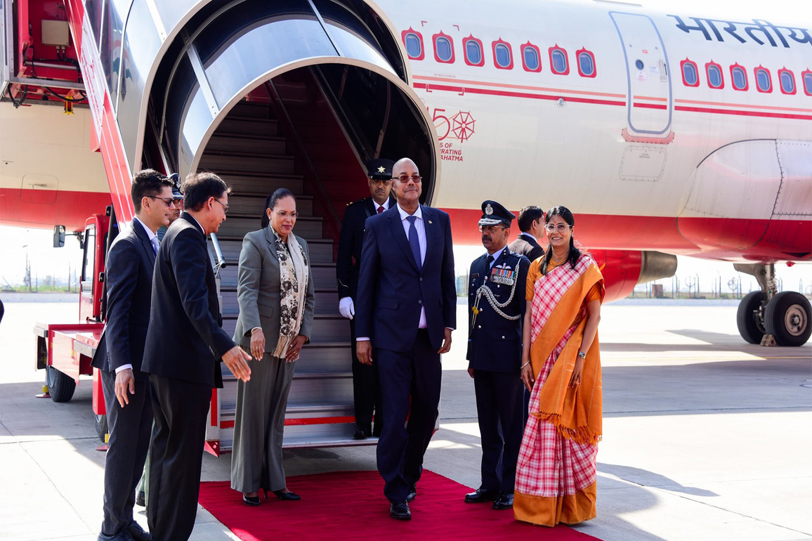 Seychelles President Herminie arrives in New Delhi after engagements in Chennai, Mumbai as part of state visit to India