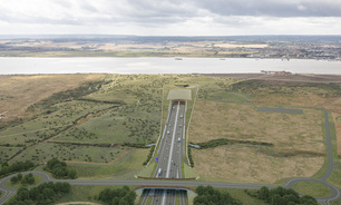 An artist’s impression of the proposed Lower Thames Crossing Northern tunnel entrance
