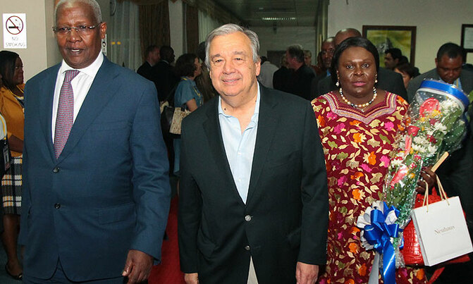 UN chief Guterres in Uganda for refugees summit UN chief Guterres in Uganda for refugees summit