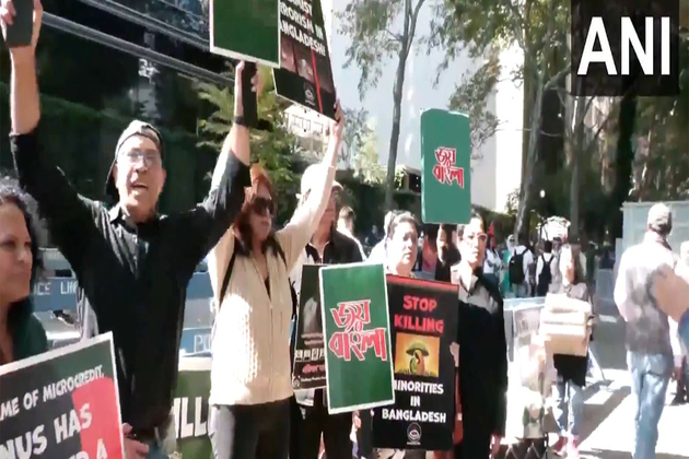 Diaspora in US protests against Yunus over increase in minority atrocities in Bangladesh