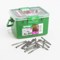Spax-D Wirox coated decking screws - more corrosion resistant than the competition