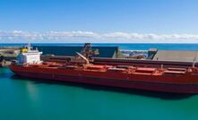 MV Ballard – Twin Peaks maiden shipment from Fenix’s Geraldton Port facilities