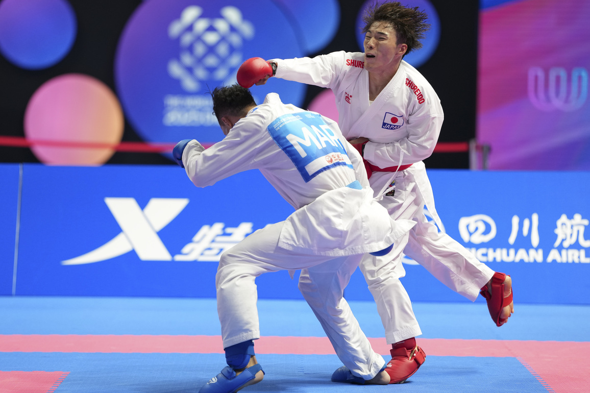 (SP)CHINA-CHENGDU-THE WORLD GAMES 2025-KARATE-MEN-KUMITE -67KG-FINAL(CN)