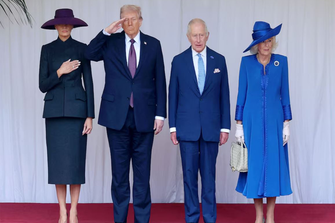US President, First Lady participate in Windsor Castle arrival ceremony
