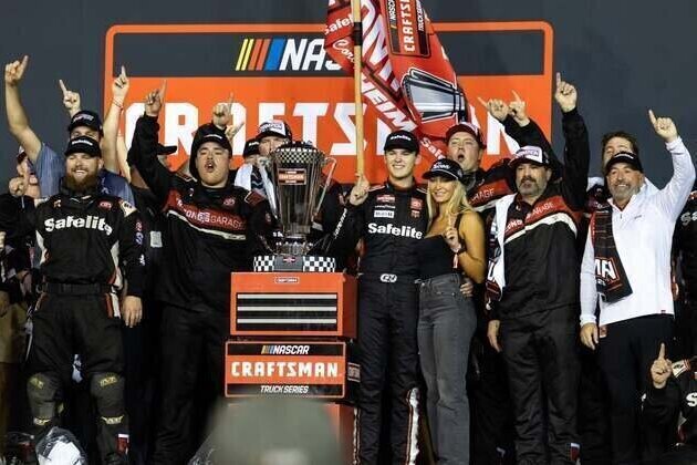 Corey Heim engineers last-lap pass to win Truck race at Darlington